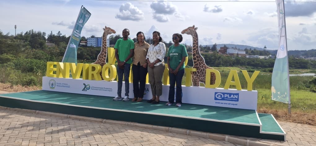Roots & Shoots Rwanda at the World Environment Day celebration organized by REMA