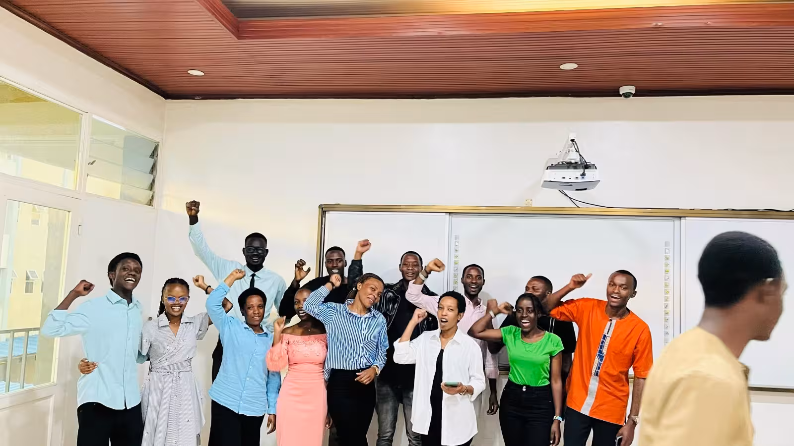 Club members gathered for ceremony