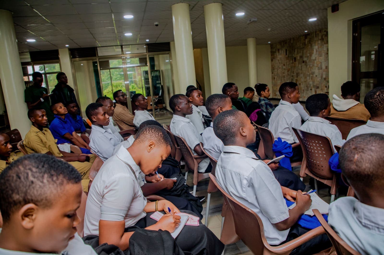 Students in conservation education session