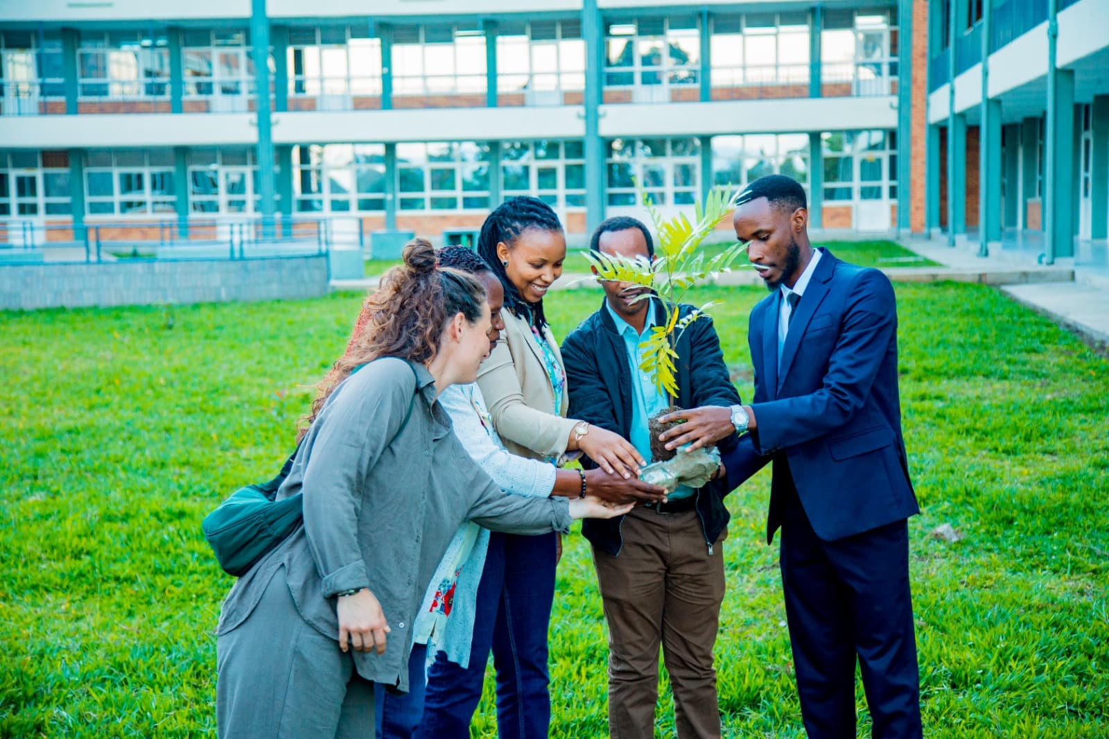 INES-Ruhengeri students planting trees