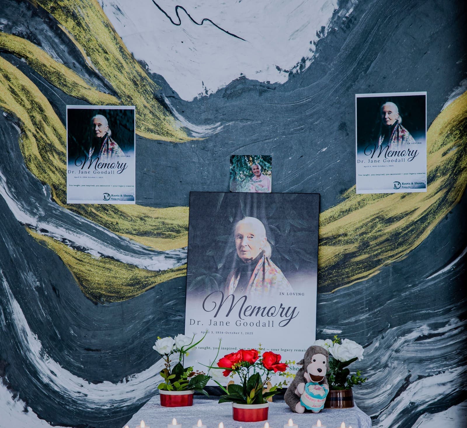 Ceremony honoring Dr. Jane Goodall in Nyamata